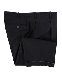 $7800 Brioni Dark Blue Wool Striped Suit - (BR712251) - Parent