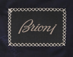 $8700 Brioni Navy Blue Wool Blend Solid Suit - (FDL51256) - Parent