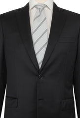 $7800 Brioni Black Wool Solid Suit - (BR572514) - Parent