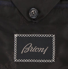 $7500 Brioni Dark Brown Wool Blend Plaid Sportcoat - (BR57251) - Parent
