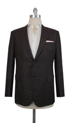$6300 Brioni Brown Wool Plaid Sportcoat - 46/56 - (BR57256)