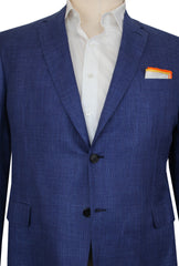 $6900 Brioni Blue Wool Blend Solid Sportcoat - (BR314265) - Parent