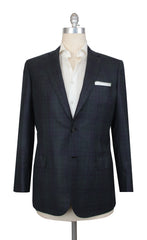 $6900 Brioni Dark Green Wool Plaid Sportcoat - 40/50 - (BR57252)