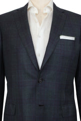 $6900 Brioni Dark Green Wool Plaid Sportcoat - (BR57252) - Parent