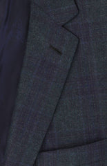 $6900 Brioni Dark Green Wool Plaid Sportcoat - (BR57252) - Parent