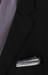 $6300 Brioni Black Wool Solid Sportcoat - (BR314262) - Parent