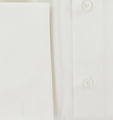 $925 Brioni White Solid Cotton Shirt - Slim - (BR6212512) - Parent