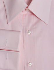 Brioni Pink Solid Cotton Shirt - Slim - (BR1123225) - Parent