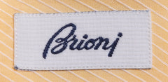 Brioni Yellow Striped Cotton Shirt - Slim - (SH326225) - Parent