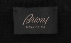 $1550 Brioni Black Solid Cotton Blend Polo - (BR512261) - Parent