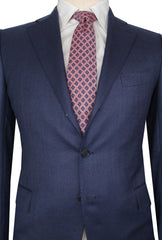 $7200 Cesare Attolini Blue Super 120's Solid Suit - (CA99265) - Parent