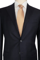 $6900 Cesare Attolini Dark Blue Super 170's Solid Suit - (CA99264) - Parent