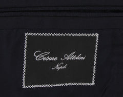 $7670 Cesare Attolini Dark Blue Wool Solid Suit - (CA712251) - Parent