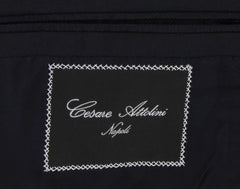 $7670 Cesare Attolini Dark Blue Wool Solid Suit - (CA712251) - Parent
