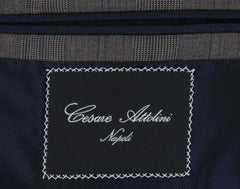 $8450 Cesare Attolini Brown Super 170's Plaid Suit - (CA424252) - Parent