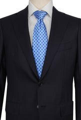 $7500 Cesare Attolini Dark Blue Super 160's Solid Suit - (CA24265) - Parent