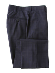 Cesare Attolini Dark Blue Wool Blend Window Pane Suit - (CA216222) - Parent