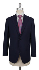 $6000 Cesare Attolini Navy Blue Wool Solid Suit - 36/46 - (CA24264)