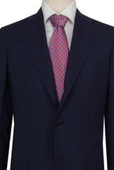 $6000 Cesare Attolini Navy Blue Wool Solid Suit - (CA24264) - Parent