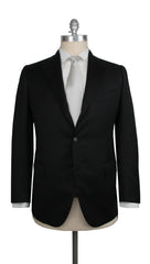 Cesare Attolini Black Wool Solid Suit - (CA103232) - Parent
