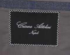 $7750 Cesare Attolini Gray Wool Window Pane Suit - (CA829266) - Parent