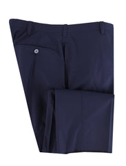 $6000 Cesare Attolini Navy Blue Sea Island Cotton Solid Suit - (CA24263) - Parent