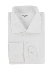 $774 Cesare Attolini White Solid Cotton Shirt - Slim - 20/49 - (CA521264)