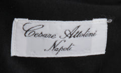 $514 Cesare Attolini Black Solid Cotton Polo - (CA81263) - Parent
