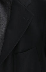 $6000 Cesare Attolini Black Wool Blend Solid Tuxedo Jacket - (CA924251) - Parent