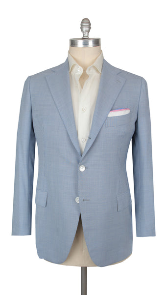 $5100 Cesare Attolini Light Blue Wool Sportcoat - (CA87251) - Parent