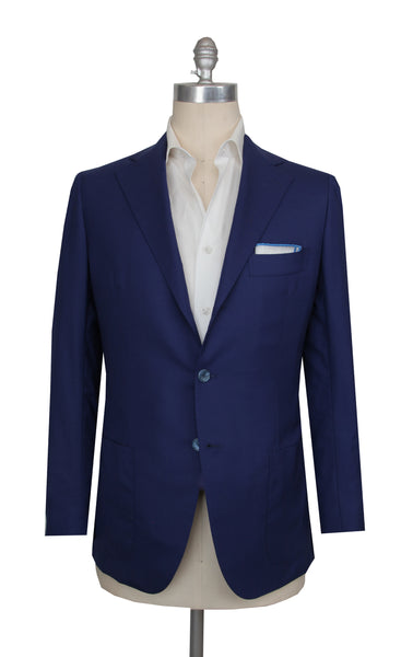 $6300 Cesare Attolini Blue Super 160's Solid Sportcoat - (CA221263) - Parent