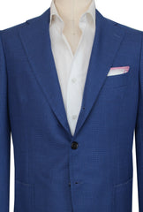 $5100 Cesare Attolini Blue Wool Solid Sportcoat - (CA221261) - Parent
