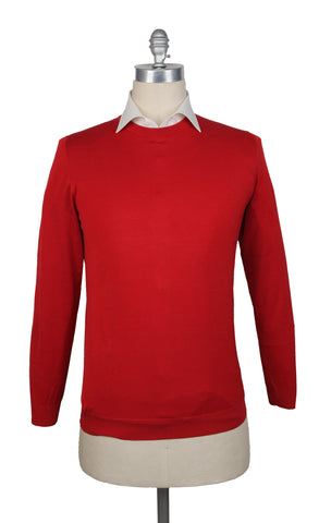 Cesare Attolini Red Crewneck Sweater