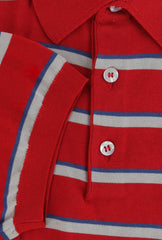 Cesare Attolini Red Striped Cotton Polo - (CA52233) - Parent