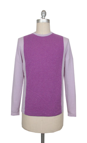 Cesare Attolini Purple Crewneck Sweater