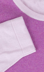 Cesare Attolini Purple Cotton Crewneck Sweater - (CA112234) - Parent