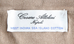 Cesare Attolini Light Brown Polo Sweater - (CA419236) - Parent