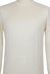 $1268 Cesare Attolini Beige Cashmere Crewneck Sweater - (CA214264) - Parent