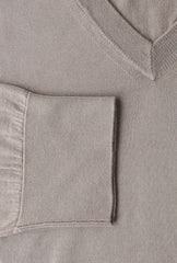 Cesare Attolini Light Brown Sea Island Cotton Sweater - (CA17232) - Parent