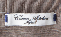 Cesare Attolini Light Brown Sea Island Cotton Sweater - (CA17232) - Parent