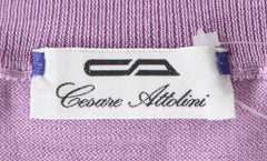 Cesare Attolini Lavender Purple Cotton Blend Sweater - (CA172311) - Parent