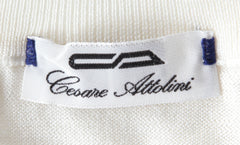 Cesare Attolini White Cotton Blend Crewneck Sweater - (CA17238) - Parent