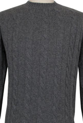 Cesare Attolini Gray Cashmere Crewneck Sweater - (CA122320234) - Parent