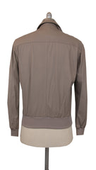 $7605 Cesare Attolini Beige Leather Solid Jacket - (CA9420243) - Parent