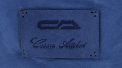 $12350 Cesare Attolini Blue Leather Solid Jacket - (CA9420244) - Parent