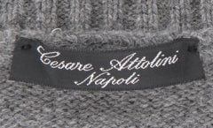 Cesare Attolini Gray Cashmere Crewneck Sweater - (CA1219237) - Parent