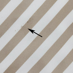 Cesare Attolini Beige Striped Silk Tie (1510)