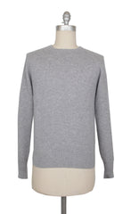 Cesare Attolini Light Gray Cashmere Sweater - L/52 - (CA122320231)