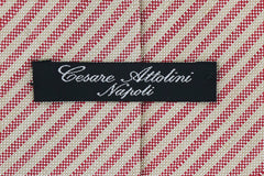 Cesare Attolini Orange Solid Silk Tie (10006)
