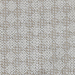 Cesare Attolini Beige Check Silk Tie (150)